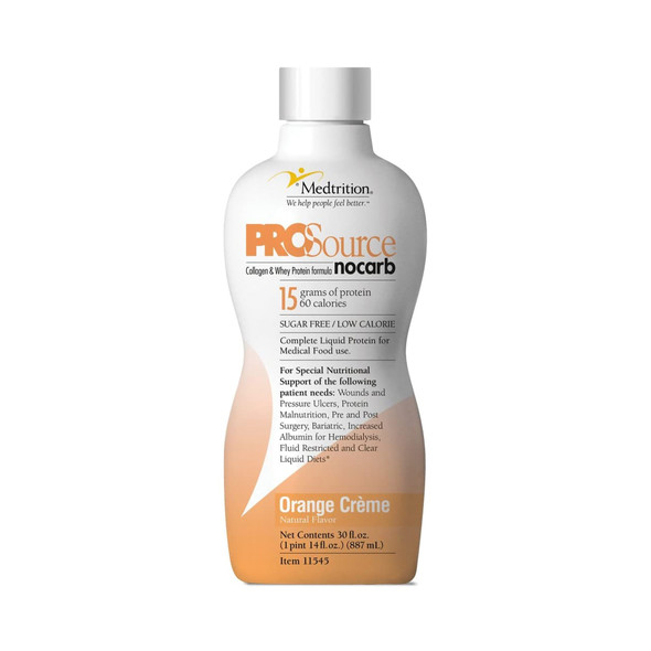 ProSource NoCarb Orange Crème Protein Supplement, 32-ounce Bottle