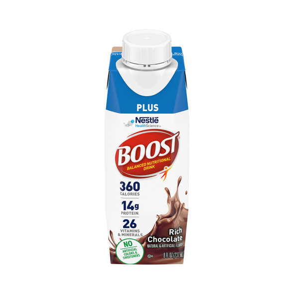 Boost Plus Chocolate Oral Supplement, 8 oz. Carton