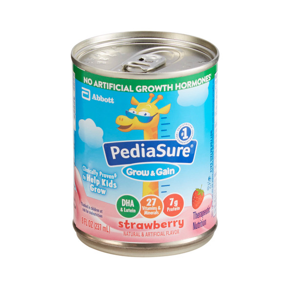 PediaSure Grow & Gain Strawberry Pediatric Oral Supplement, 8 oz. Can