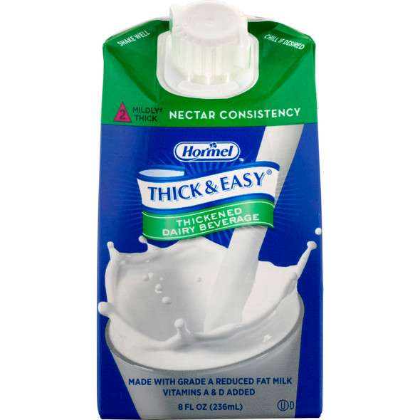 Thick & Easy Dairy Nectar Consistency Milk Thickened Beverage, 8 oz. Carton