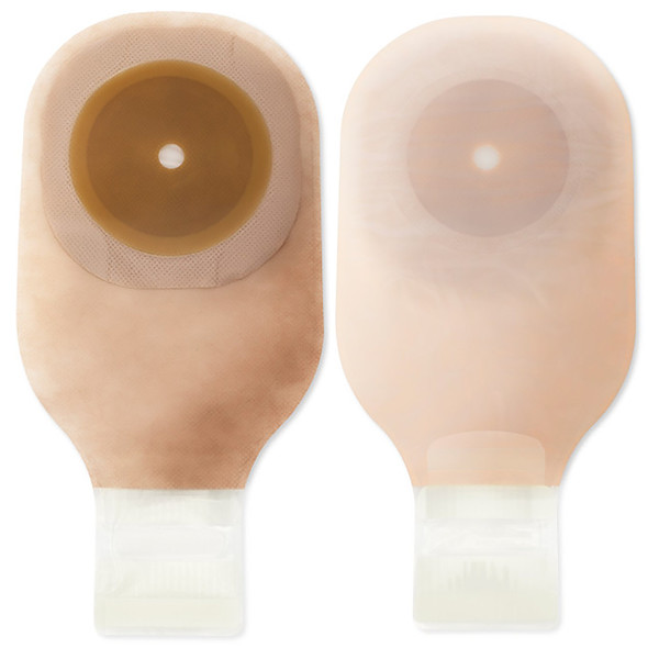 Premier Flextend One-Piece Drainable Transparent Colostomy Pouch, 12 Inch Length, Up to 2½ Inch Stoma