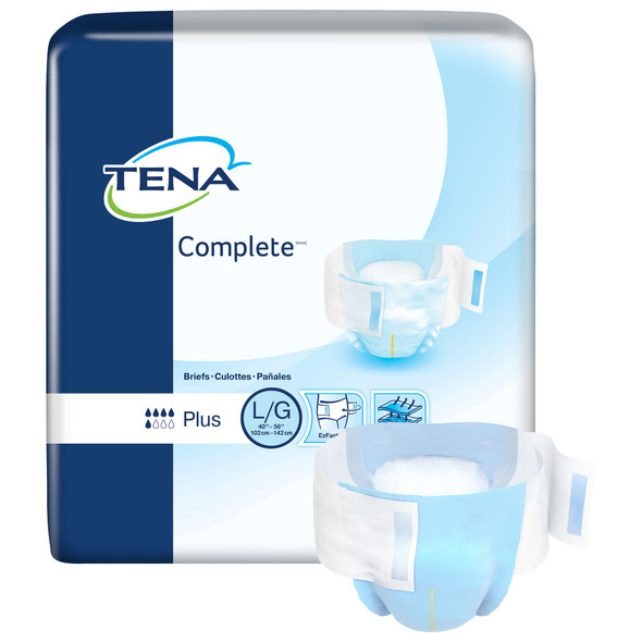 Tena Complete Plus Incontinence Brief, Large