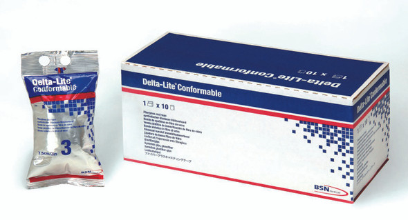 Delta-Lite Conformable White Cast Tape, 3 Inch x 4 Yard