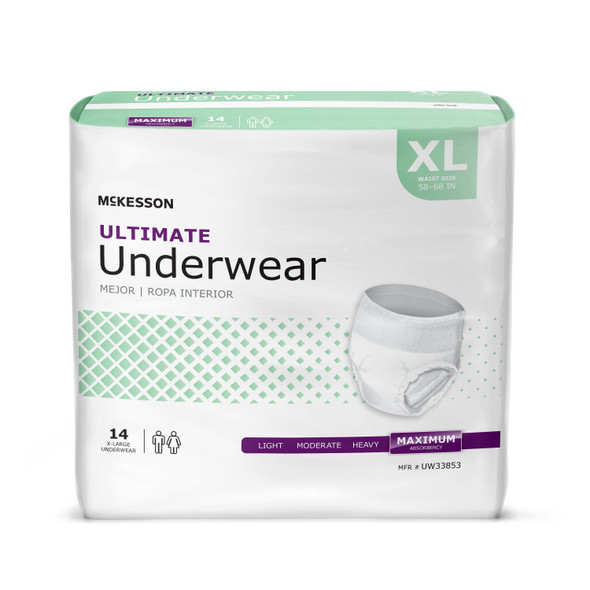 McKesson Ultimate Maximum Absorbent Underwear, Extra Large