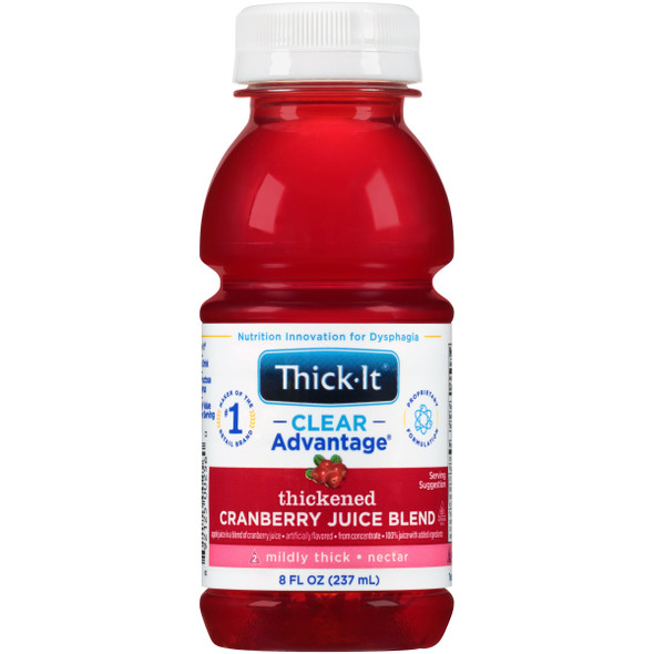 Thick-It Clear Advantage Nectar Consistency Cranberry Thickened Beverage, 8 oz. Bottle