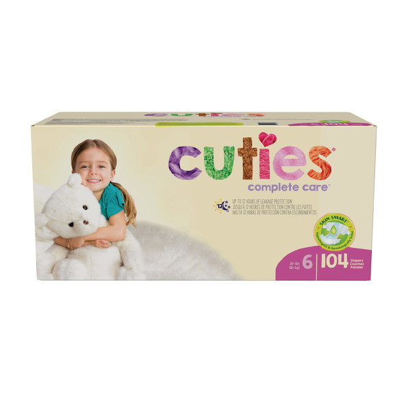 Cuties Complete Care Diaper, Size 6