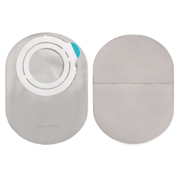 SenSura Mio Flex Two-Piece Closed End Transparent Filtered Ostomy Pouch, Maxi Length, 70 mm Flange