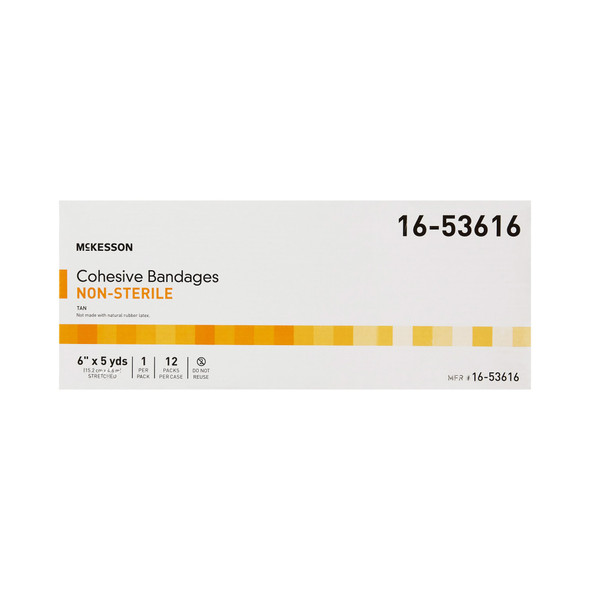 Cohesive_Bandage_BANDAGE__COHESIVE_N/S_LF_TAN_6"_(12/CS)_Compression_Bandages_16-53616