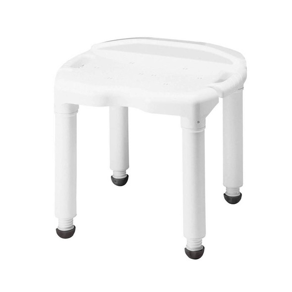 Carex Universal Bath Seat Without Back, White, 400-lb Capacity