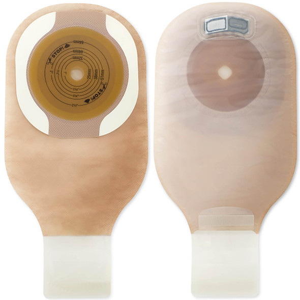 Premier One-Piece Drainable Ultra-Clear Filtered Ostomy Pouch, 12 Inch Length, Up to 2-1/8 Inch Stoma