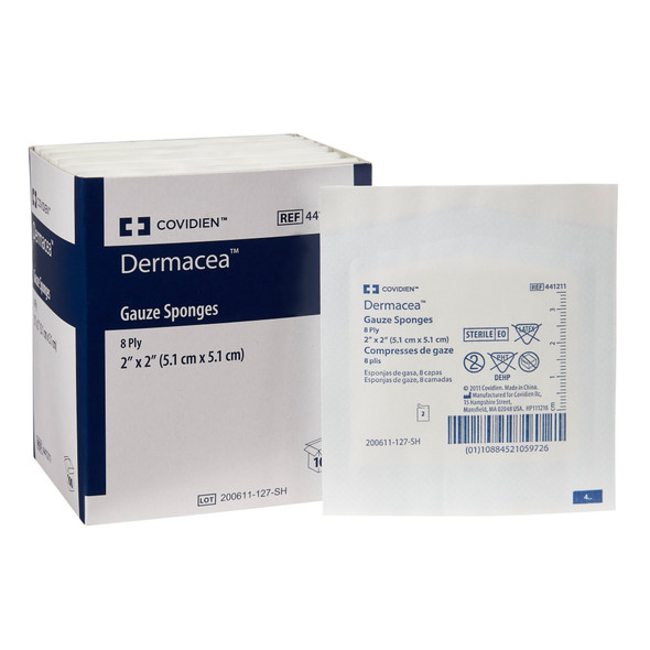 Dermacea Sterile Gauze Sponge, 2 x 2 Inch