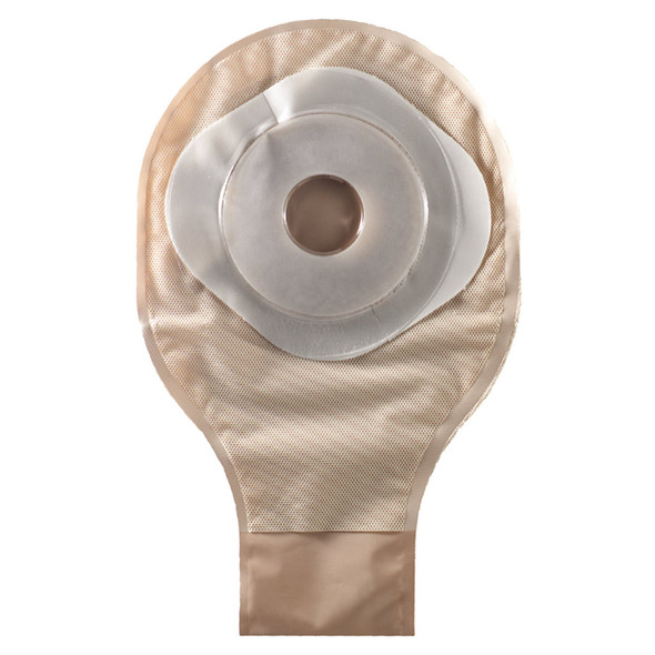 ActiveLife One-Piece Drainable Transparent Colostomy Pouch, 12 Inch Length, 1½ Inch Stoma