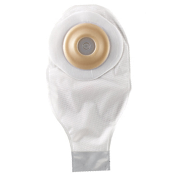 ActiveLife One-Piece Drainable Transparent Colostomy Pouch, 12 Inch Length, 1¼ Inch Stoma