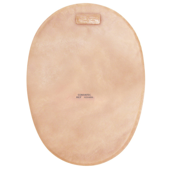 The Natura + Two-Piece Closed End Beige Filtered Ostomy Pouch, 8 Inch Length, 1¾ Inch Flange