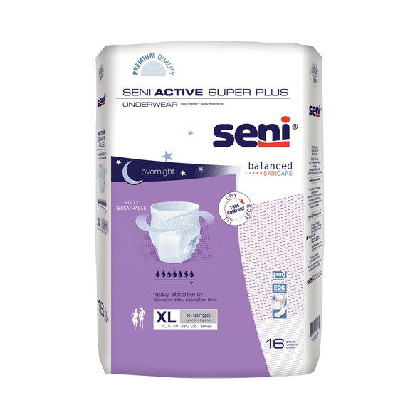 Seni Active Super Plus Absorbent Underwear, X-Large