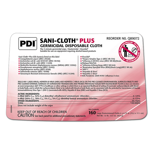 Surface_Disinfectant_Cleaner_WIPE__SANICLOTH_PLUS_GERMICIDELG_(160/BX_12BX/CS)_Cleaners_and_Disinfectants_880563_Q89072