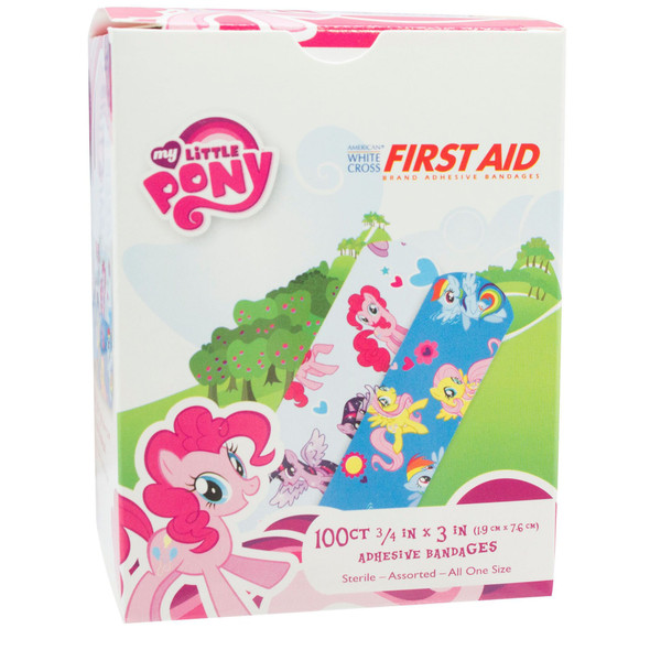 Adhesive_Strip_BANDAGE__ADHSV_MY_LITTLE_PONY_3/4X3"_(100/BX_12BX/CS)_Adhesive_Bandages_980584_928131_875162_1018040_980580_10848