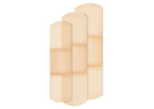 American White Cross Sheer Adhesive Strip, Assorted Sizes