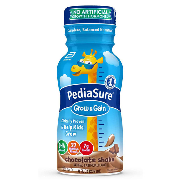 PediaSure Grow & Gain Chocolate Pediatric Oral Supplement, 8 oz. Bottle