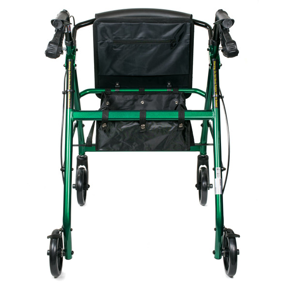 4_Wheel_Rollator_WALKER__ROLLATOR_LTWT_FOLDING_ALUM_W/6"_WHLS_GRN_300LB_Rollators_146-R726GR