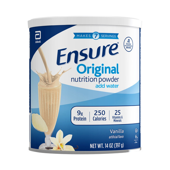 Ensure Oral Supplement Vanilla Powder, 14-ounce Can