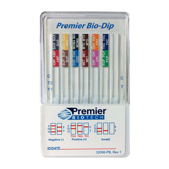 Premier Bio-Dip 12-Drug Panel Drugs of Abuse Test