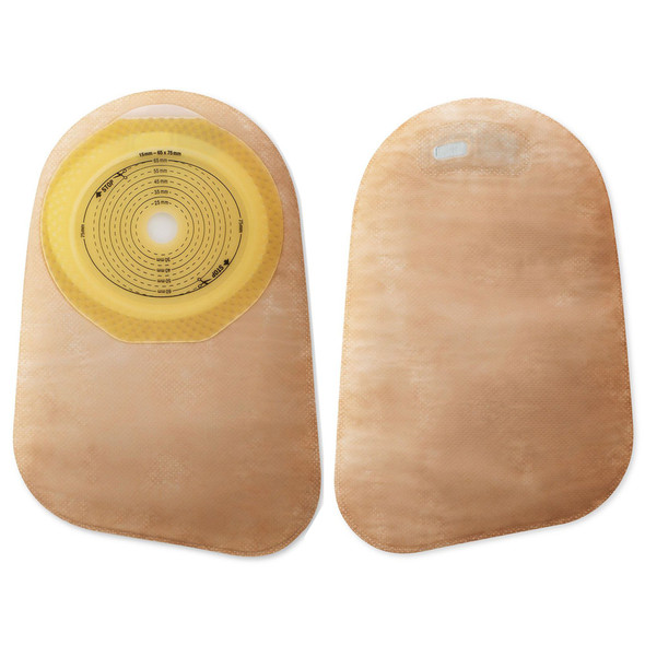 Premier One-Piece Closed End Beige Colostomy Pouch, 9 Inch Length, 1-3/16 Inch Stoma