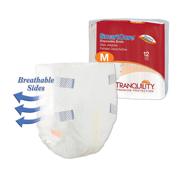 Tranquility SmartCore Maximum Protection Incontinence Brief, Medium