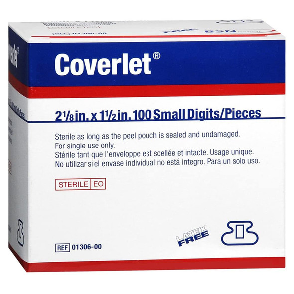 Coverlet Fingertip Tan Adhesive Strip, 1½ x 2½ Inch