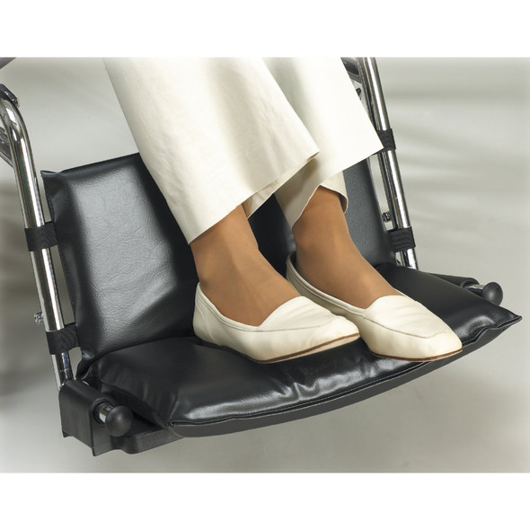 SkiL-Care Footrest Extender, For Use With Wheelchairs and Geri-Chairs, 20 - 24 in. L x 1 in. H, Vinyl