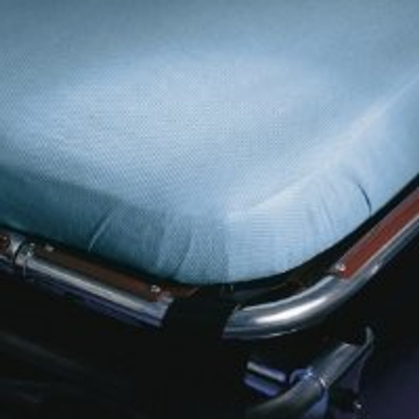 Snug-Fit Blue Stretcher Sheet, 40 x 89 Inch