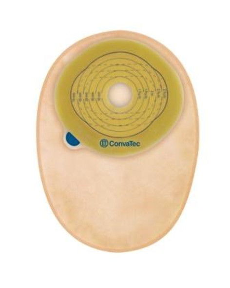 Esteem + One-Piece Closed End Opaque Filtered Ostomy Pouch, 8 Inch Length, 13/16 to 2¾ Inch Stoma