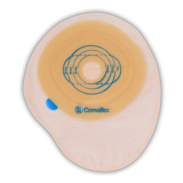 Esteem + One-Piece Closed End Transparent Filtered Ostomy Pouch, 8 Inch Length, 13/16 to 2¾ Inch Stoma