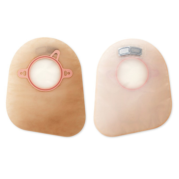 New Image Two-Piece Closed End Beige Filtered Ostomy Pouch, 7 Inch Length, 1¾ Inch Flange