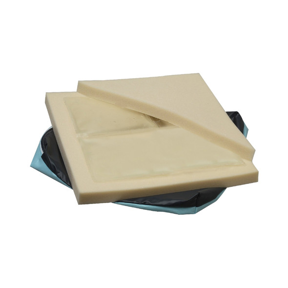 Gel-T Seat Cushion, 18 in. W x 16 in. D x 2.5 in. H, Gel / Foam, Non-inflatable