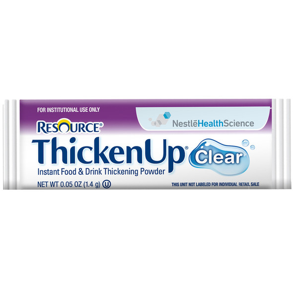 Resource ThickenUp Clear Food and Beverage Thickener, 0.05-ounce Packet