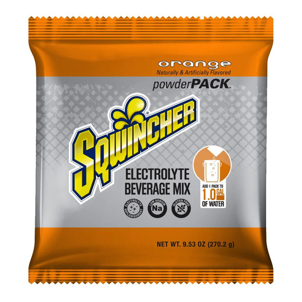 Sqwincher Powder Pack Orange Electrolyte Replenishment Drink Mix