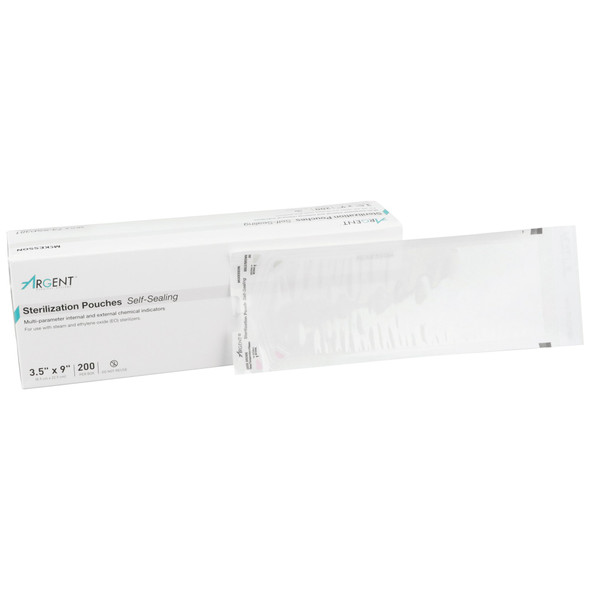 McKesson Argent Sure-Check Sterilization Pouch, 3½ x 9 Inch