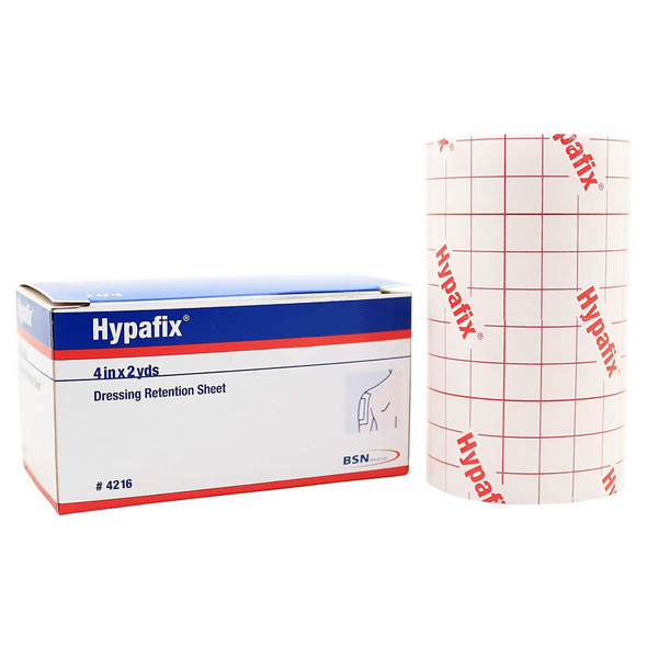 Hypafix Nonwoven Dressing Retention Tape, 4 Inch x 2 Yard, White