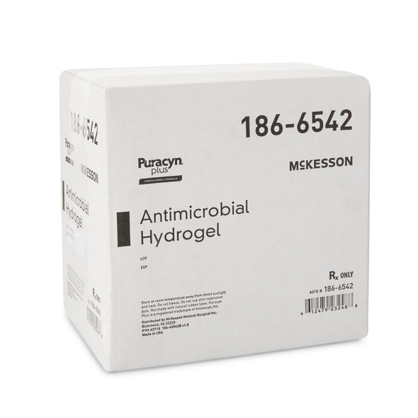 Antimicrobial_Hydrogel_PURACYN_PLUS_RX__ANTIM_MCK_HYDROGEL_W/TWIST_CAP_3OZ_(6/CS)_Hydrogel_Dressings_186-6542