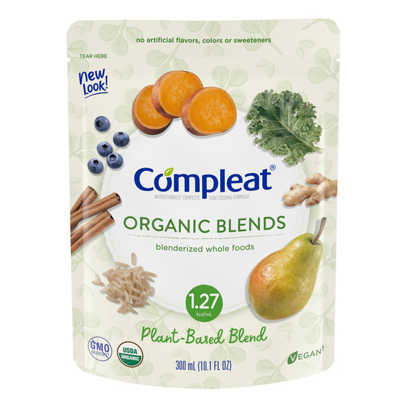 Compleat Organic Blends Plant Blend Oral Supplement / Tube Feeding Formula , 10.1 oz. Pouch