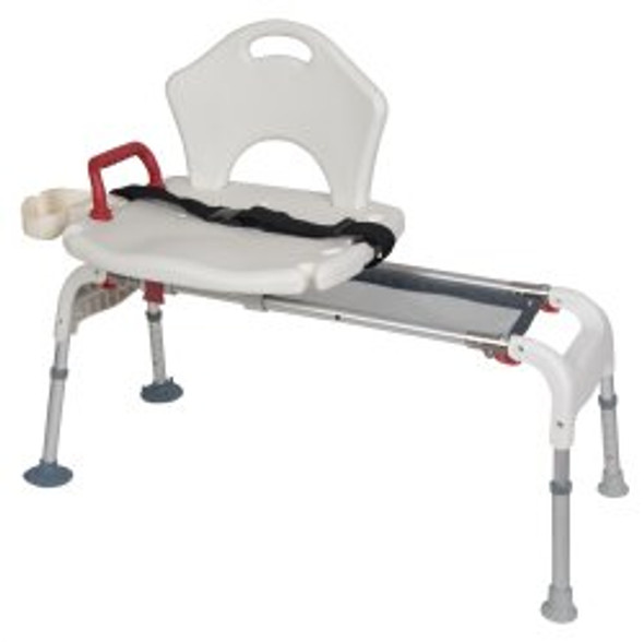 drive Aluminum Bath Transfer Bench, 21  25 Inch Seat Height