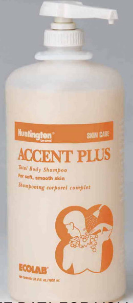 Accent Plus Pump Bottle Shampoo and Body Wash