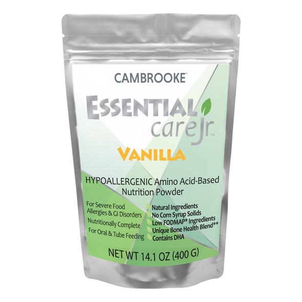 Essential Care Jr Vanilla Amino Acid Based Pediatric Oral Supplement / Tube Feeding Formula, 14.1 oz. Pouch