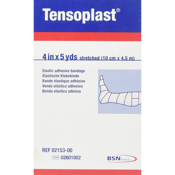 Tensoplast No Closure Elastic Adhesive Bandage, 4 Inch x 5 Yard