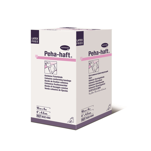 Peha-haft Self-adherent Closure Absorbent Cohesive Bandage, 4 Inch x 4-1/2 Yard