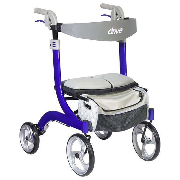 drive Nitro DLX 4 Wheel Rollator, 33½  38½ Inch