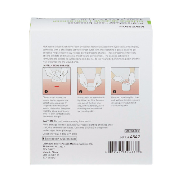 Foam_Dressing_FOAM__ADH_SIL_W/BORDER_3"X3"_(10/BX_20BX/CS)_Foam_Dressings_4842