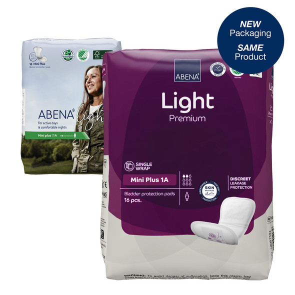 Abena Light Mini Plus Bladder Control Pad, 11-Inch Length