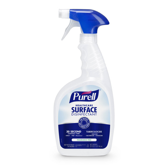 Purell Surface Disinfectant Cleaner Alcohol Based Pump Spray Liquid 32 oz. Bottle Alcohol Scent NonSterile